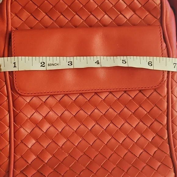 Bottega Veneta Red Crossbody Leather Bag With Original Dustbag - Picture 12 of 13